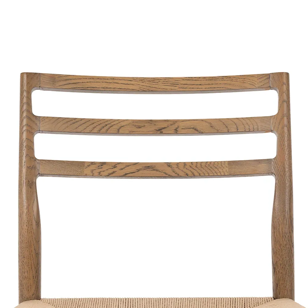 Glenn Ladder Back Dining Chair - Brown, Oak