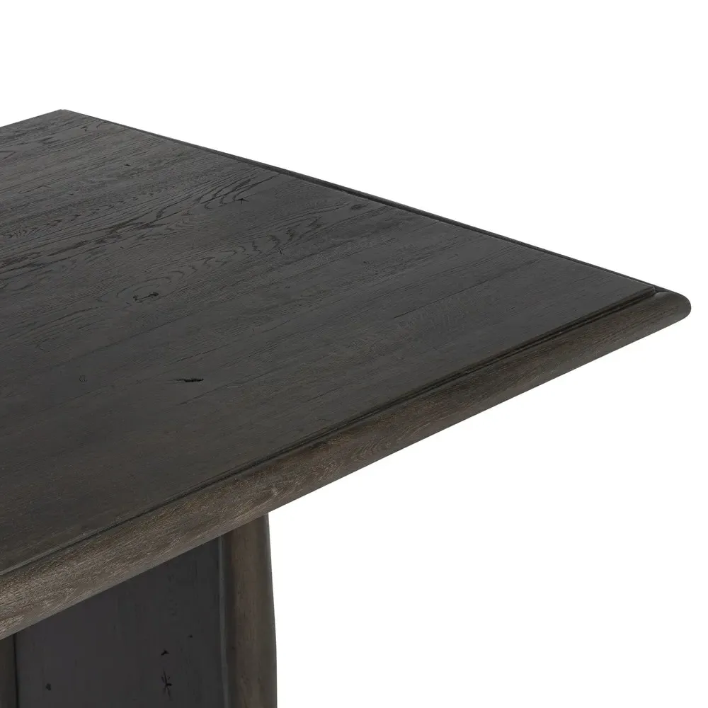 Glenview Rectangular Dining Table - Smoked Black Oak