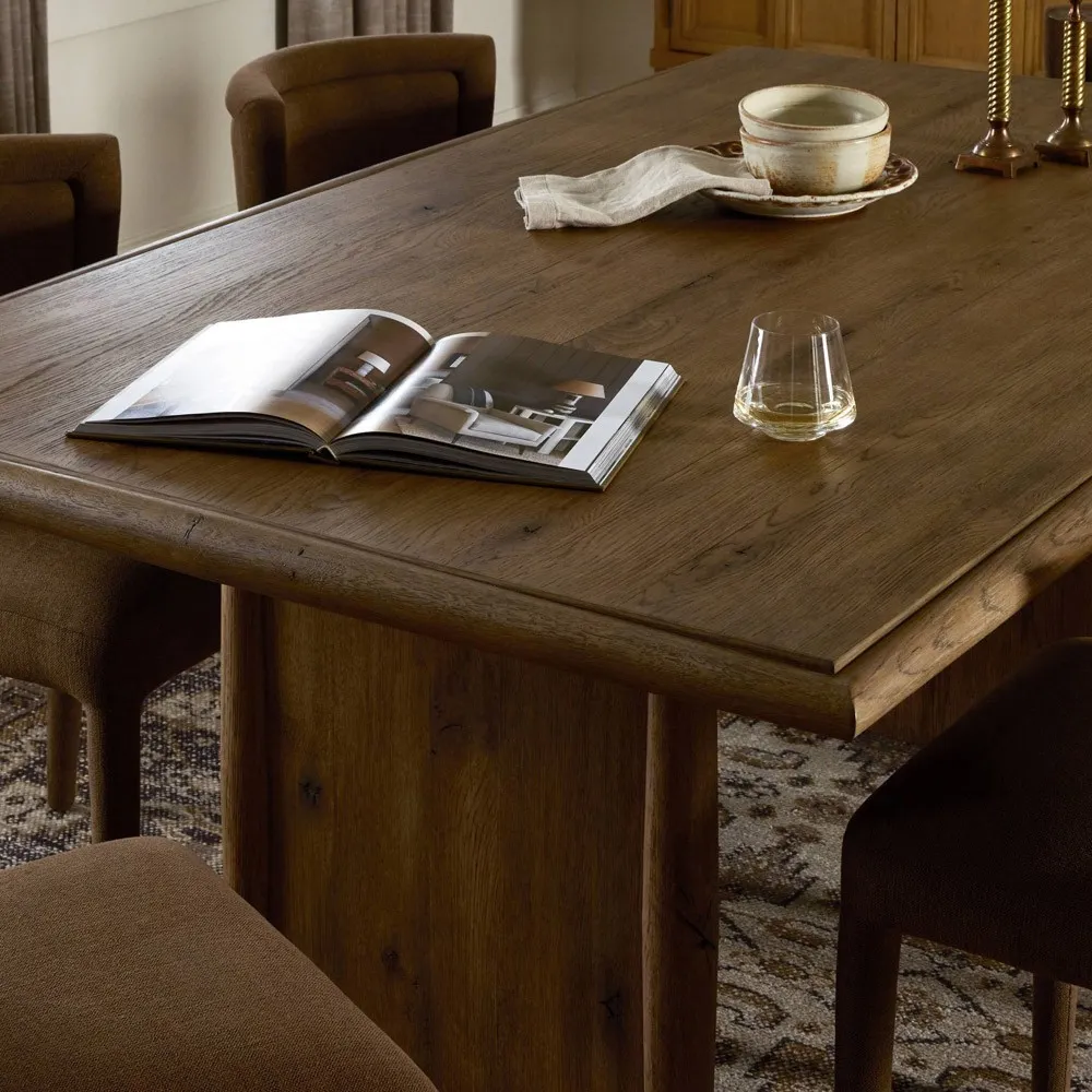 Glenview Rectangular Dining Table - Weathered Oak