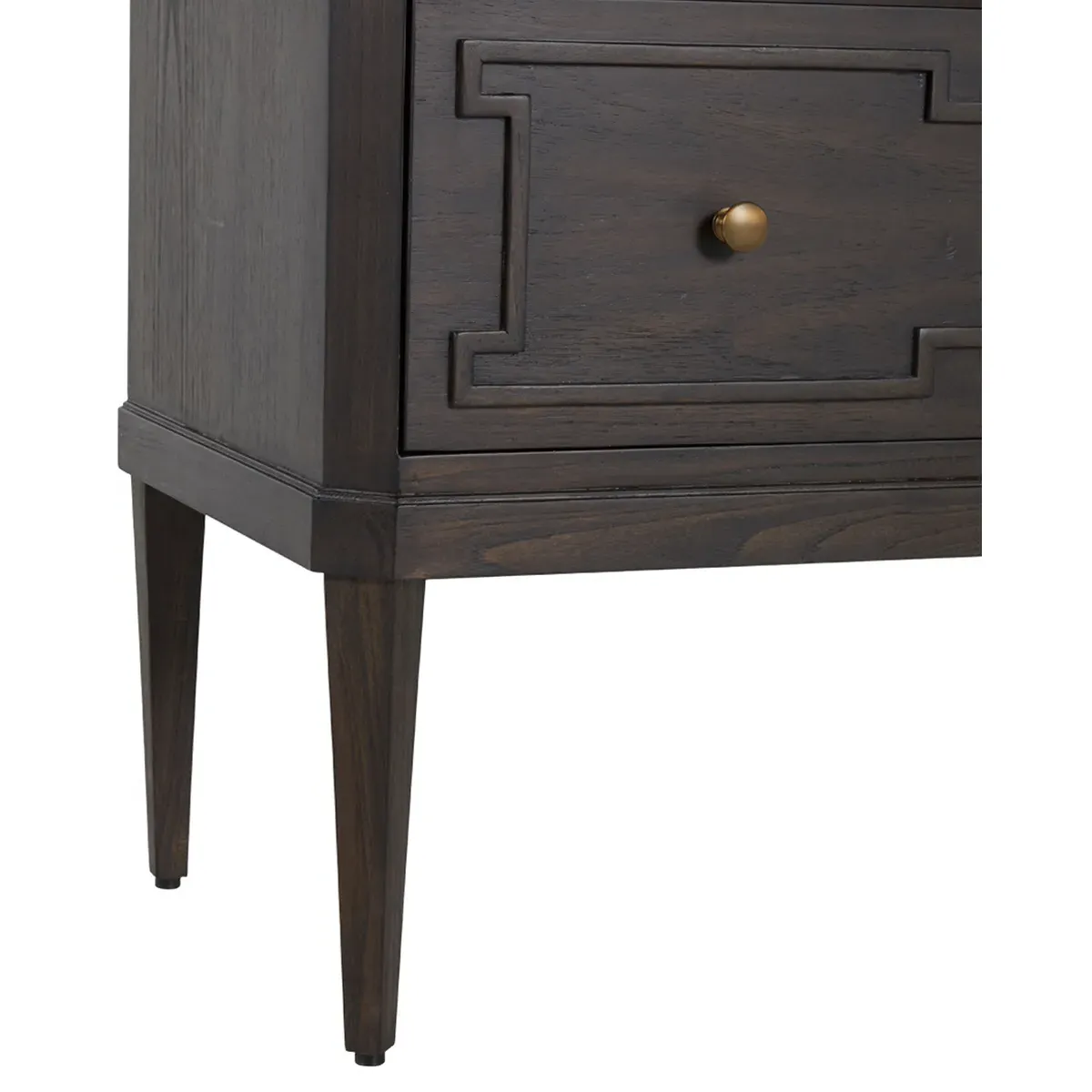 Glenwood Nightstand with Marble Top - Brown, Wood
