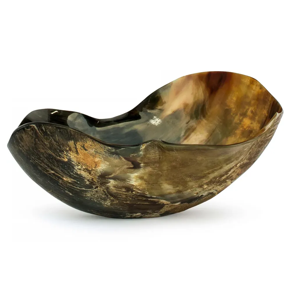 Global Bazaar Decorative Bowl - Black, Horn image