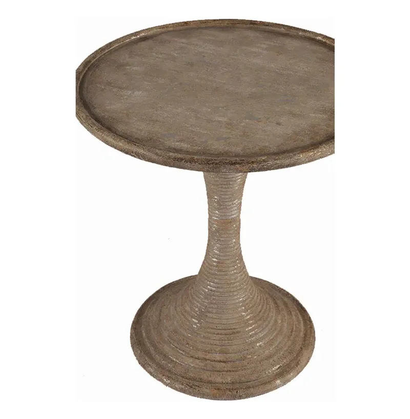 Gloria Hour Glass End Table - Gold, Silver Leaf