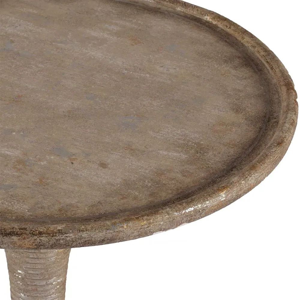 Gloria Hour Glass End Table - Gold, Silver Leaf