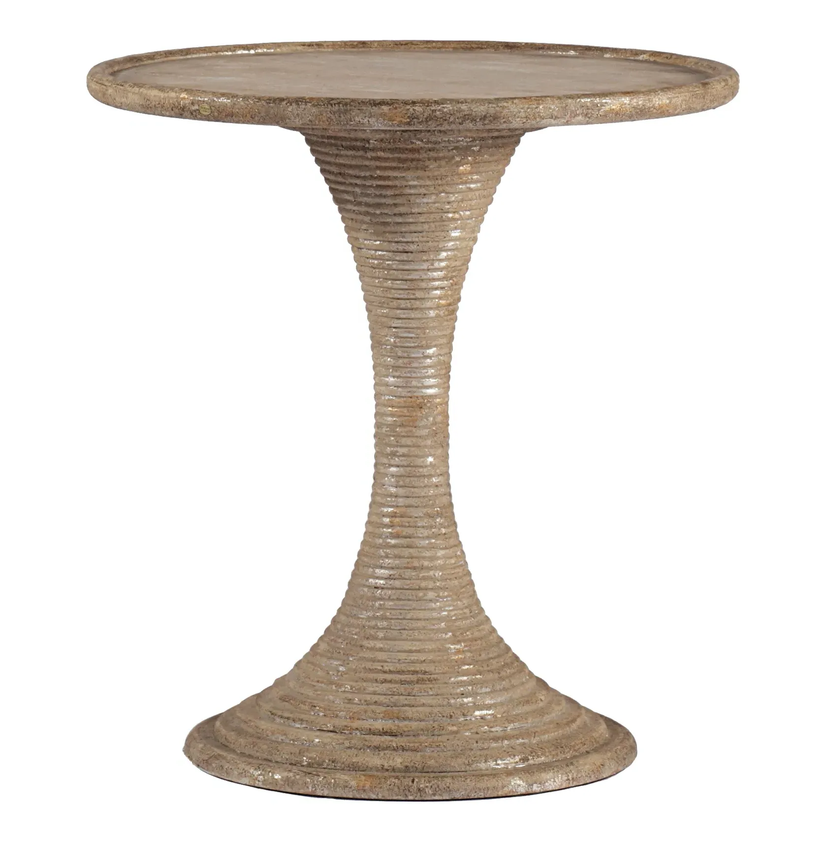 Gloria Hour Glass End Table - Gold, Silver Leaf image