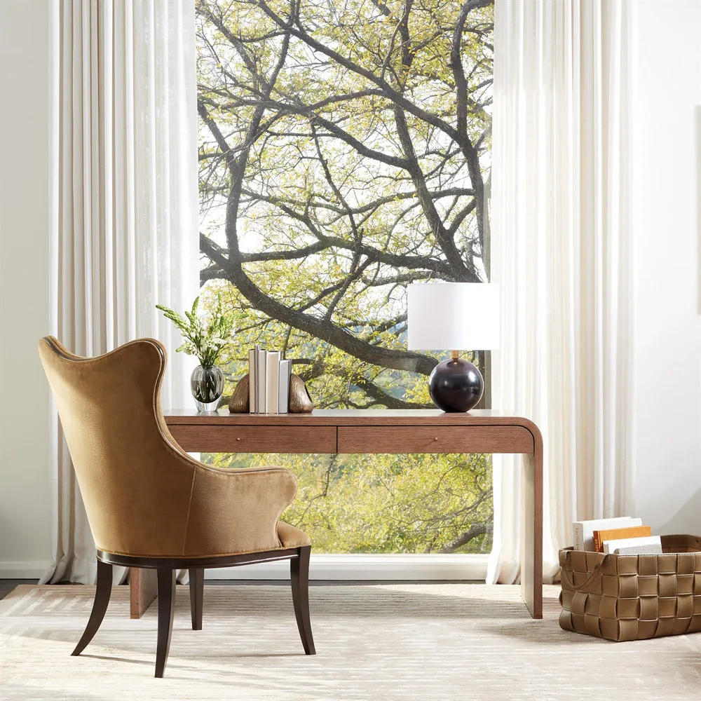 Glover Small Floor Basket - Brown, Leather