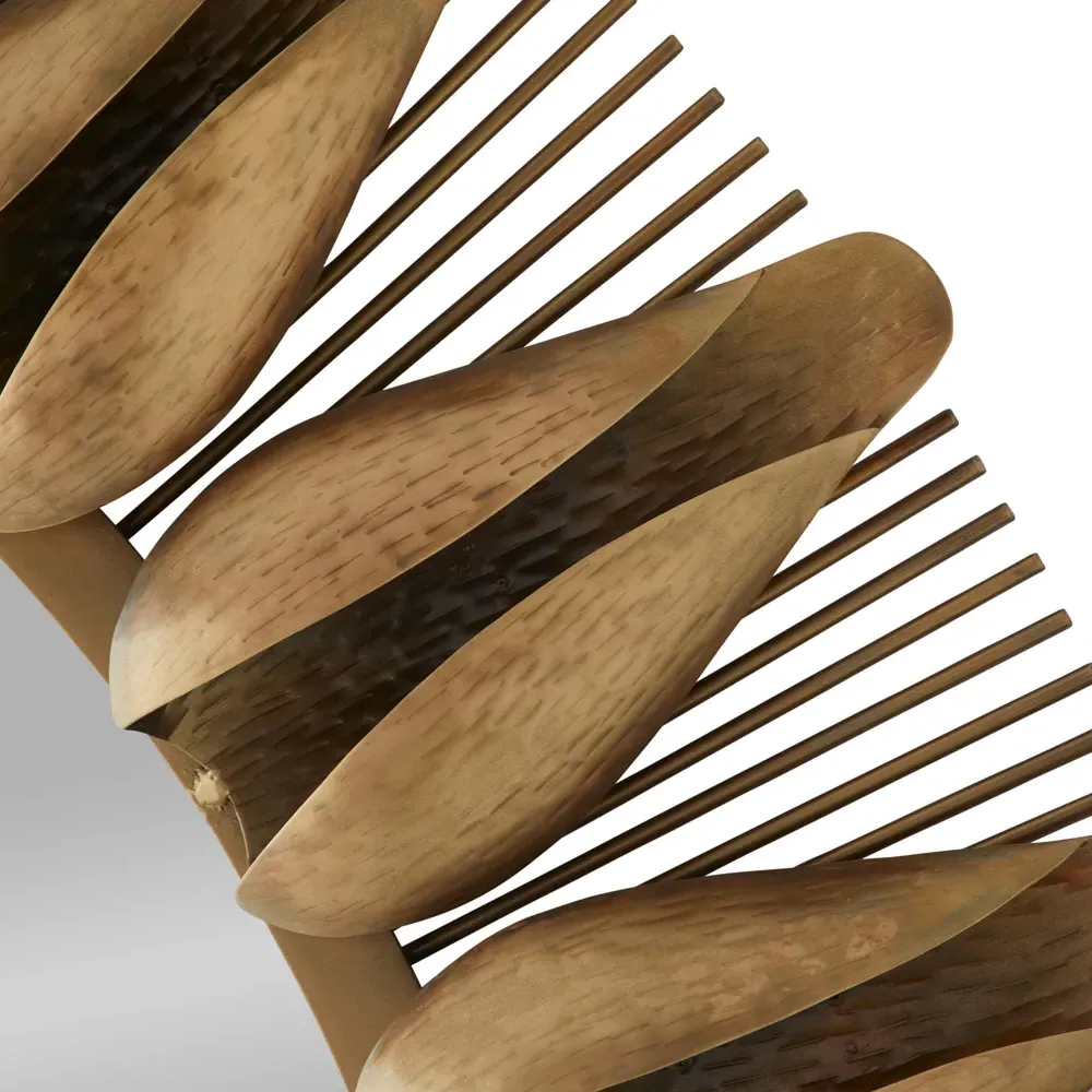 Goldie Round Wall Mirror - Antique Brass, Iron