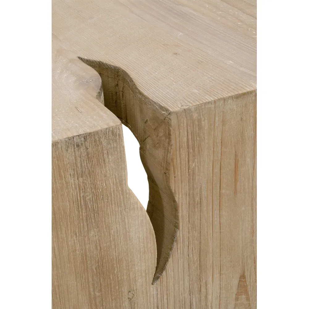 Gomer Rectangular Coffee Table - Grey, Reclaimed Pine