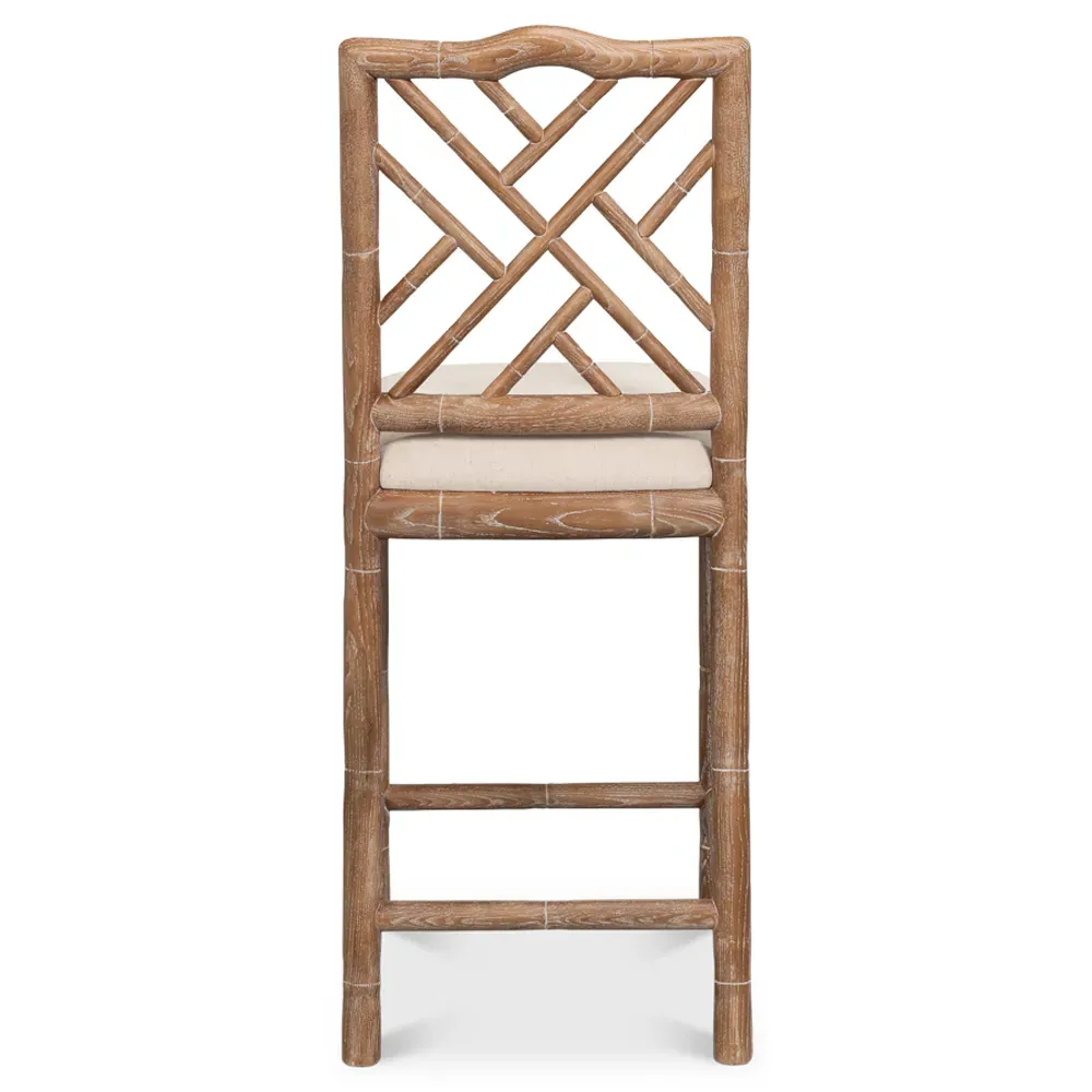 Grace Counter Stool - Beige, Linen