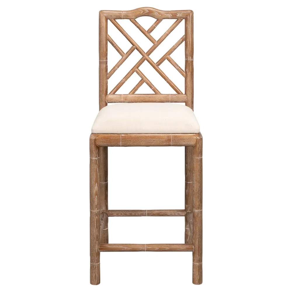 Grace Counter Stool - Beige, Linen image