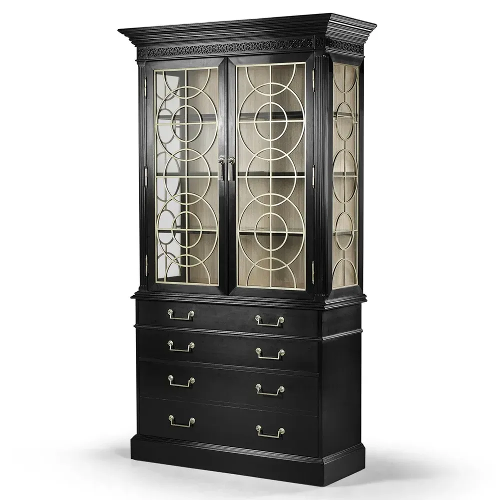 Grace Display Cabinet - Black, Acacia