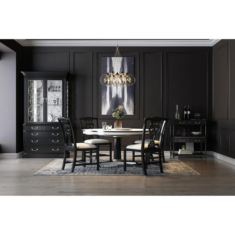 Grace Display Cabinet - Black, Acacia