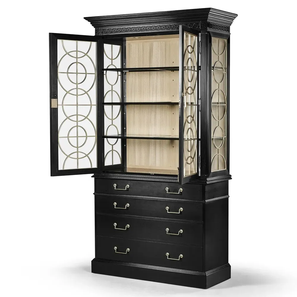 Grace Display Cabinet - Black, Acacia