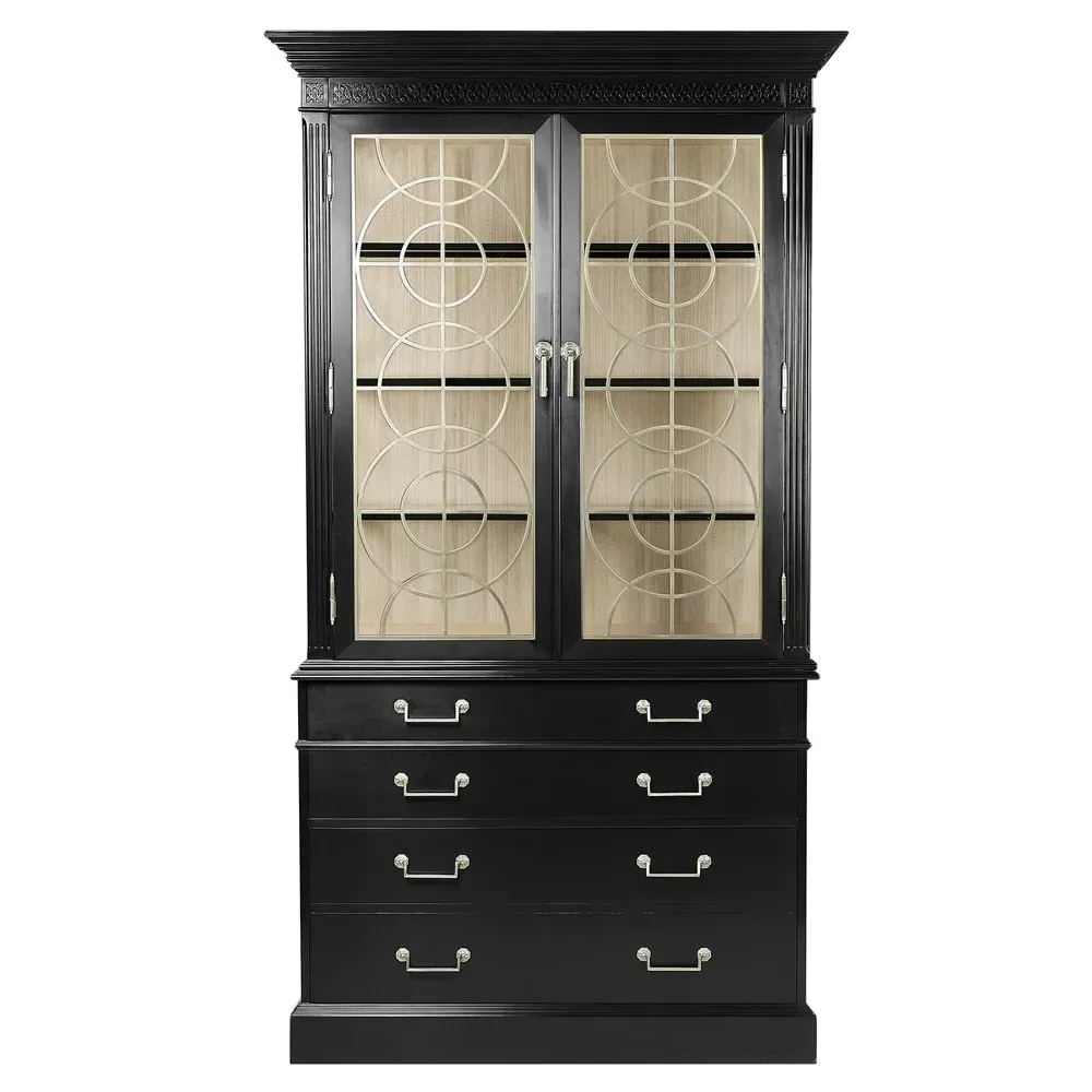 Grace Display Cabinet - Black, Acacia