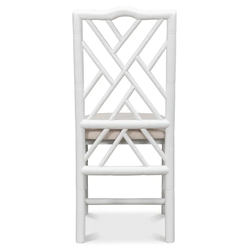 Grace French Country Dining Side Chair - White, Linen