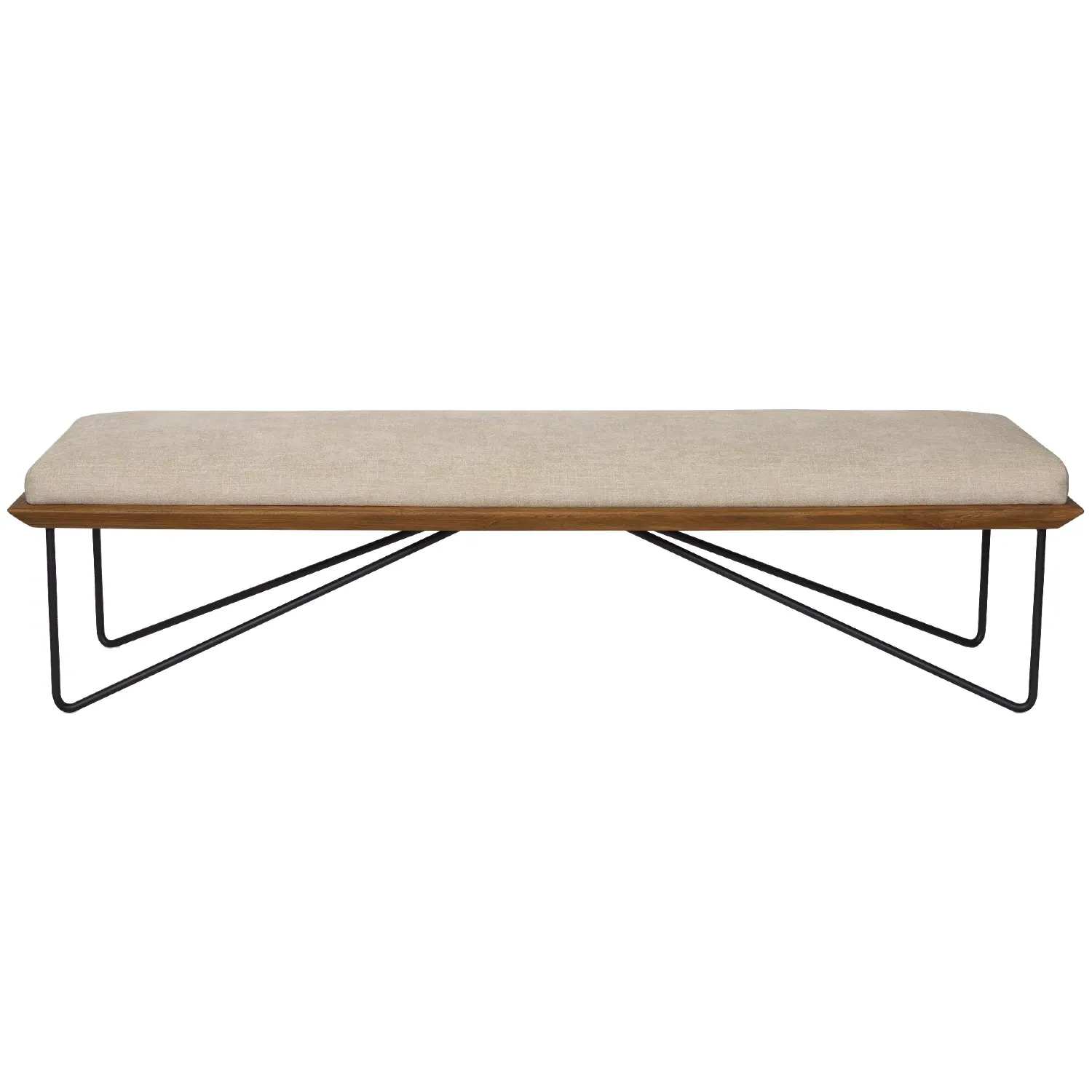 Grady Bench - Beige, Teak image
