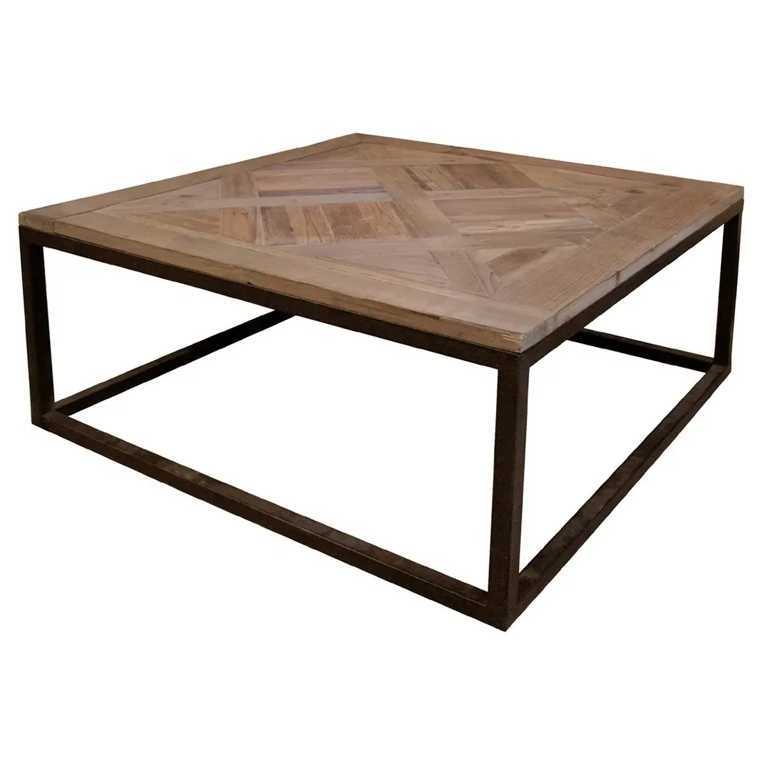 Gramercy Square Coffee Table - Brown, Reclaimed Wood image