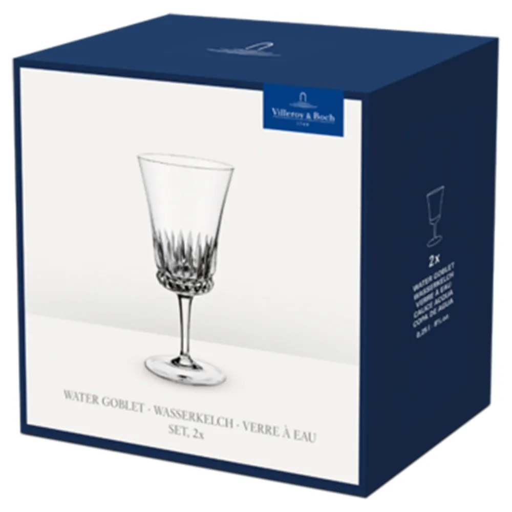 Grand Royal Goblet Glass Set of 2 - Clear, Crystal