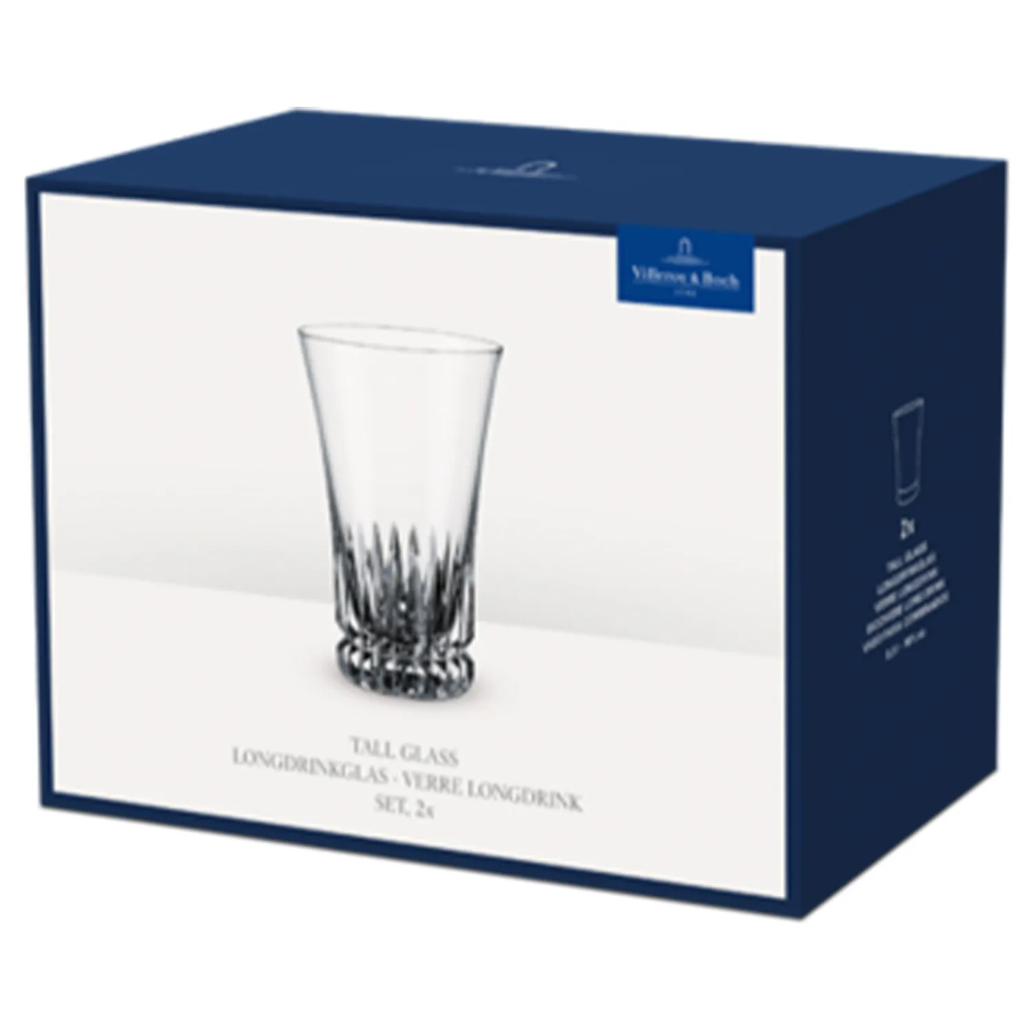 Grand Royal Highball Glass Set of 2 - Clear, Crystal
