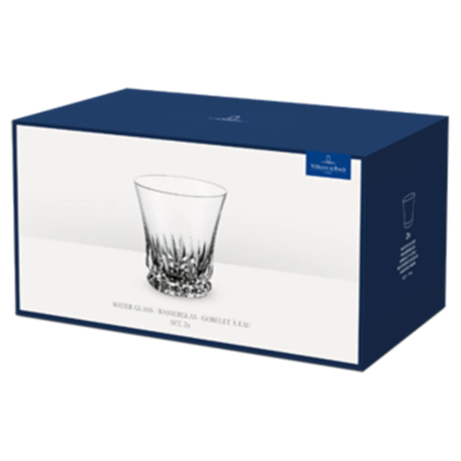 Grand Royal Regency Old Fashioned Glass Set of 2 - Clear