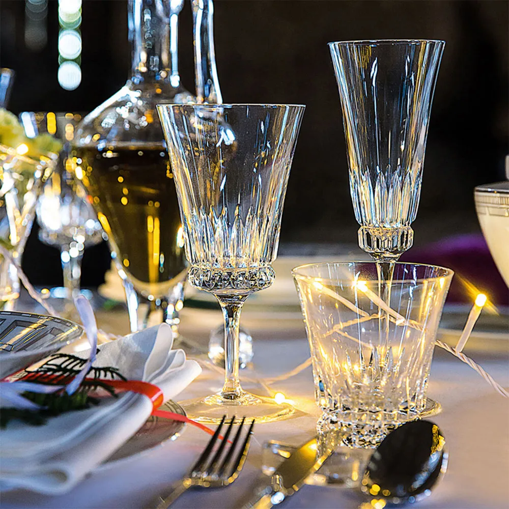 Grand Royal Regency White Wine Glass Set of 2 - Clear