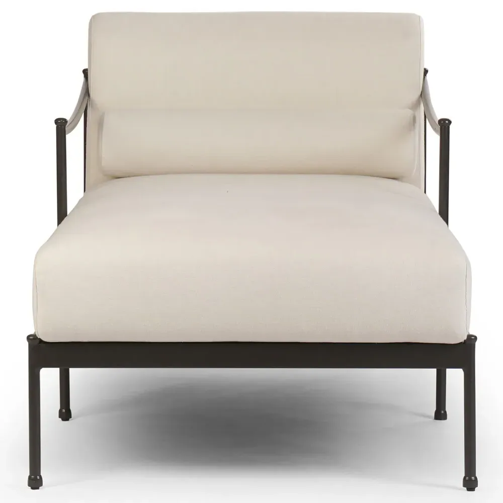 Granger Outdoor Chaise - Bombay Flax, Hemp