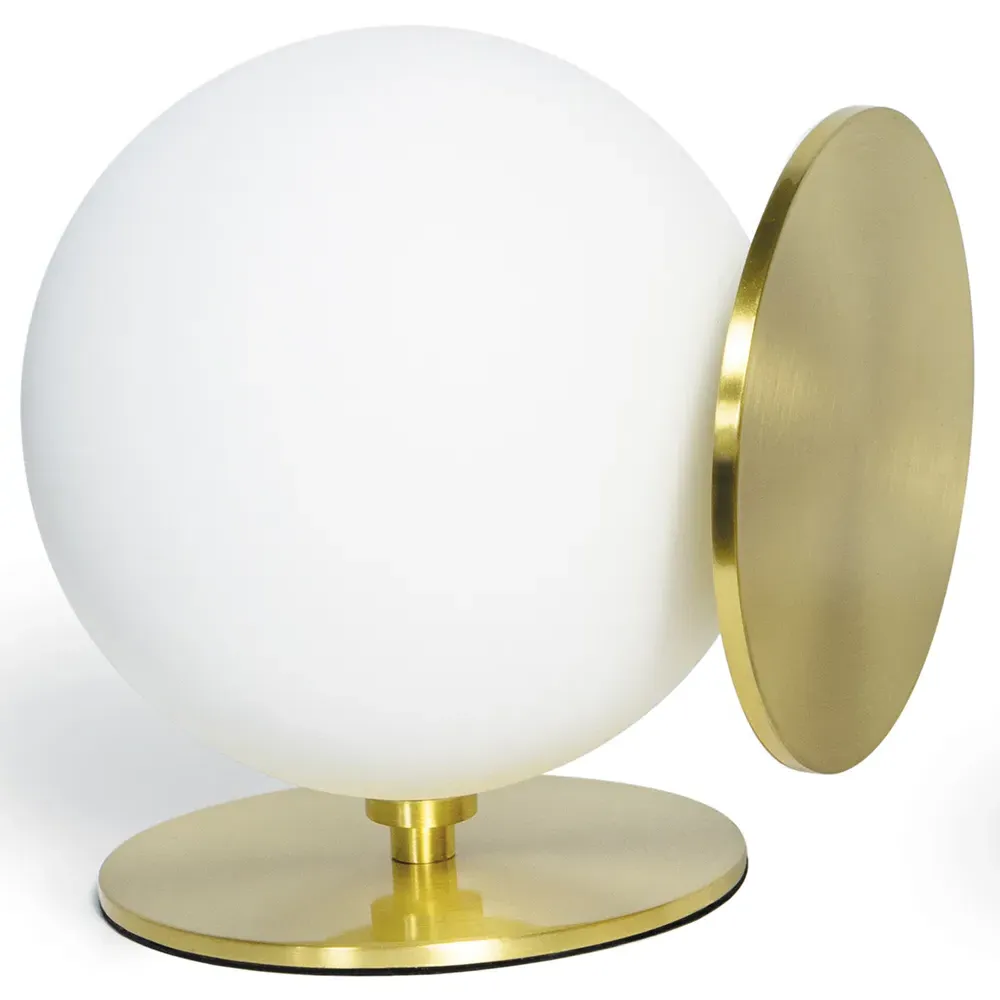 Grant Steel Sphere Bookends - White, Brass