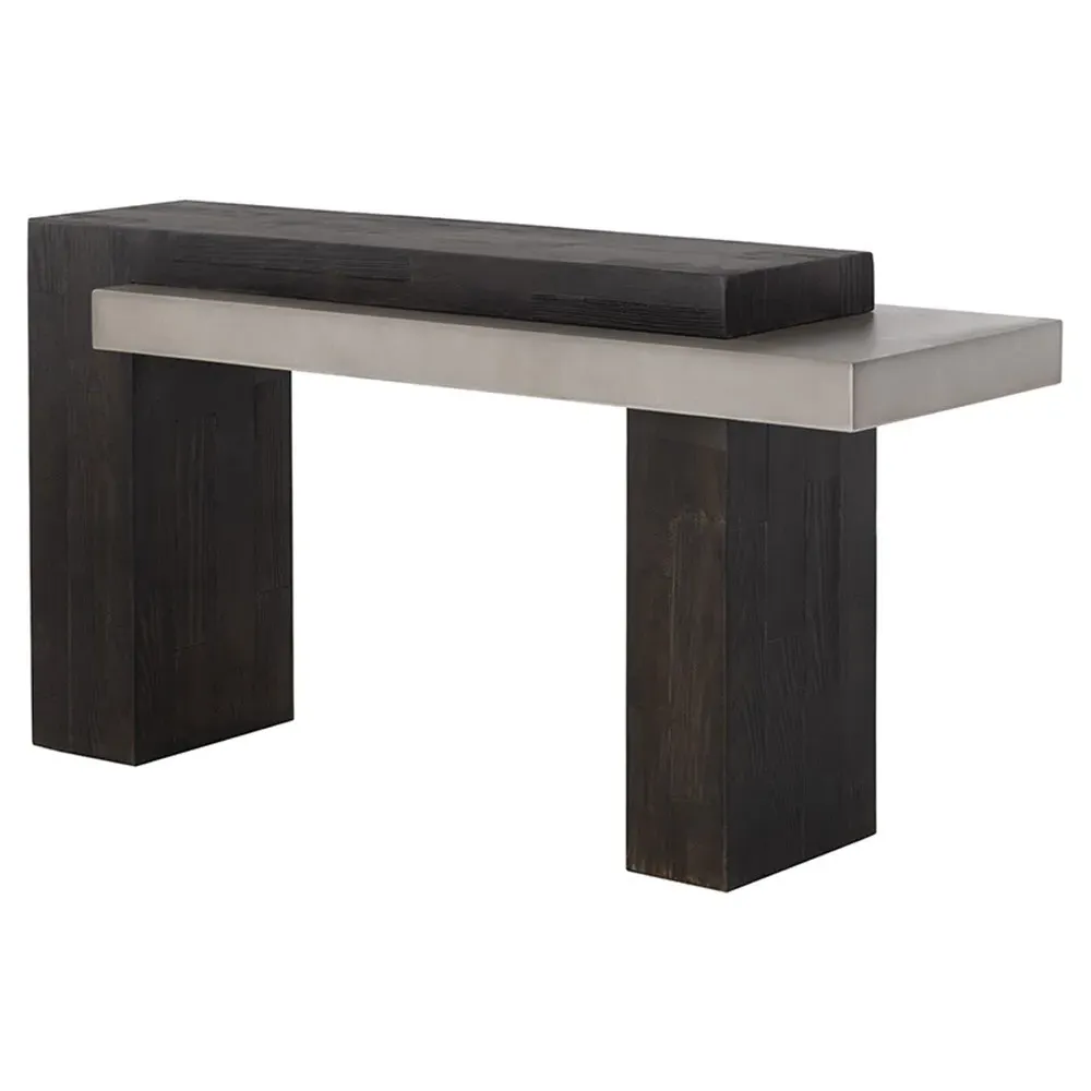 Grasmere Outdoor Console Table - Brown, Concrete