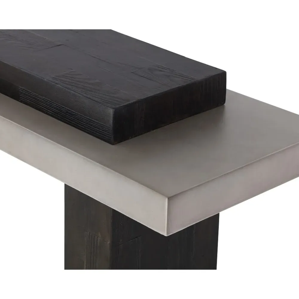 Grasmere Outdoor Console Table - Brown, Concrete