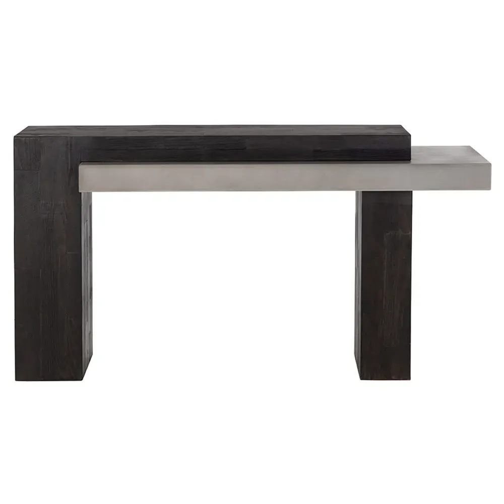 Grasmere Outdoor Console Table - Brown, Concrete