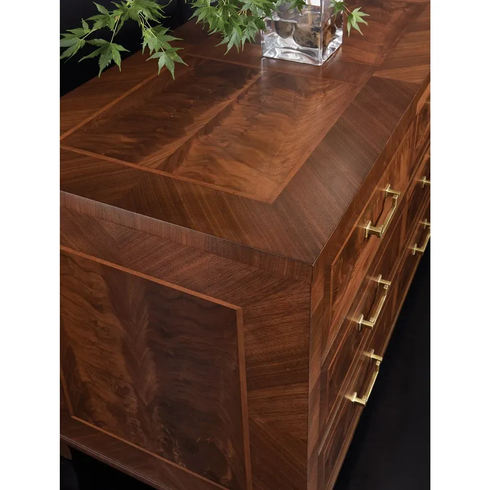 Grayson Dresser - Brown, Walnut Wood
