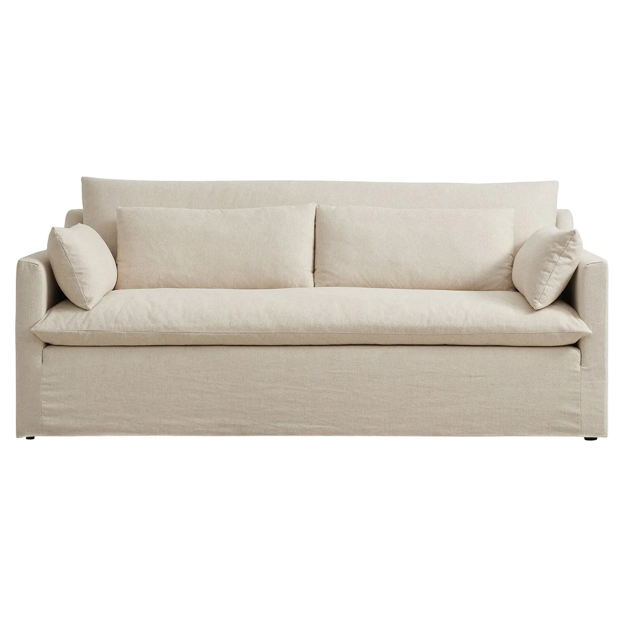 Grayson Slipcovered Sofa - Beige image