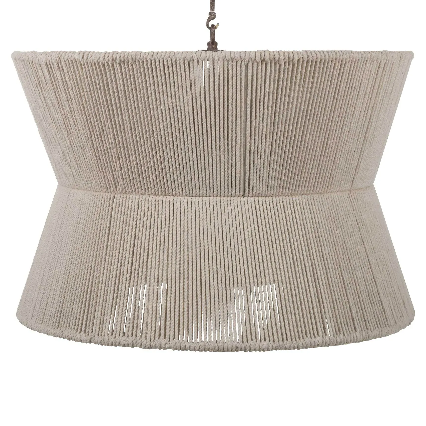 Gregory Hourglass Chandelier - White, Cotton image