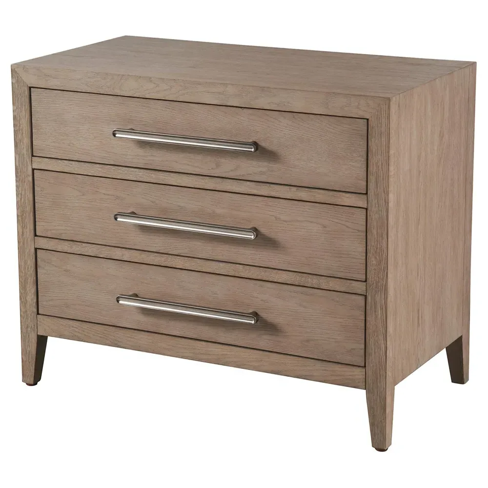Greig Nightstand - Grey, Oak