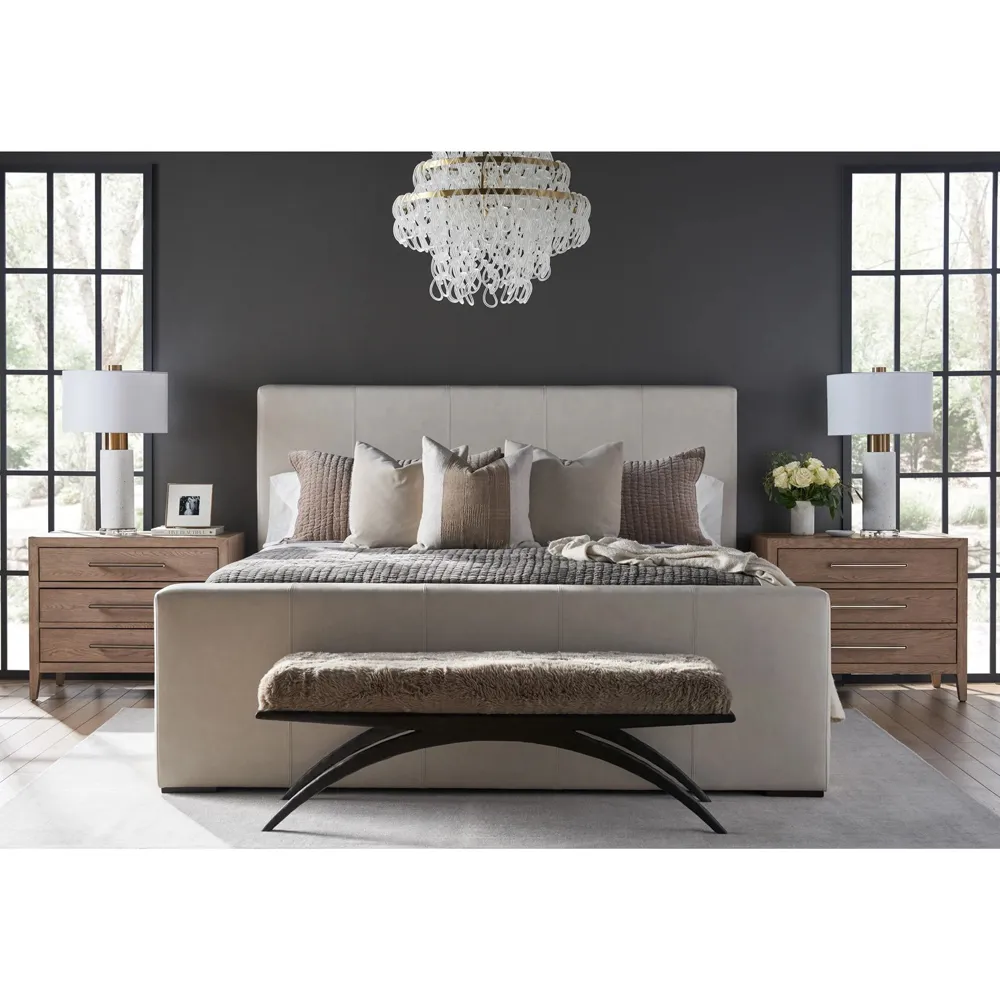 Greig Nightstand - Grey, Oak