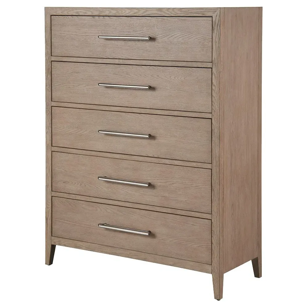 Greig Tall Chest - Grey, Oak
