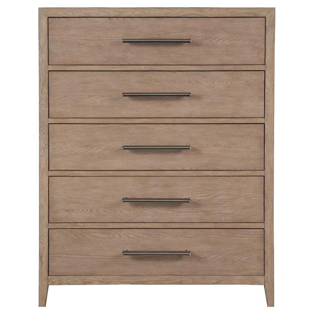Greig Tall Chest - Grey, Oak