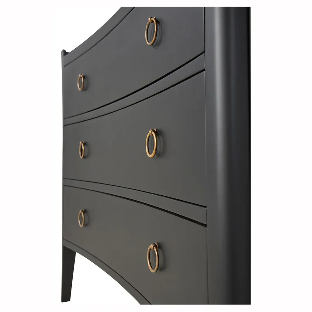 Gremaine 3 Drawer Bachelor Chest - Black, Mahogany