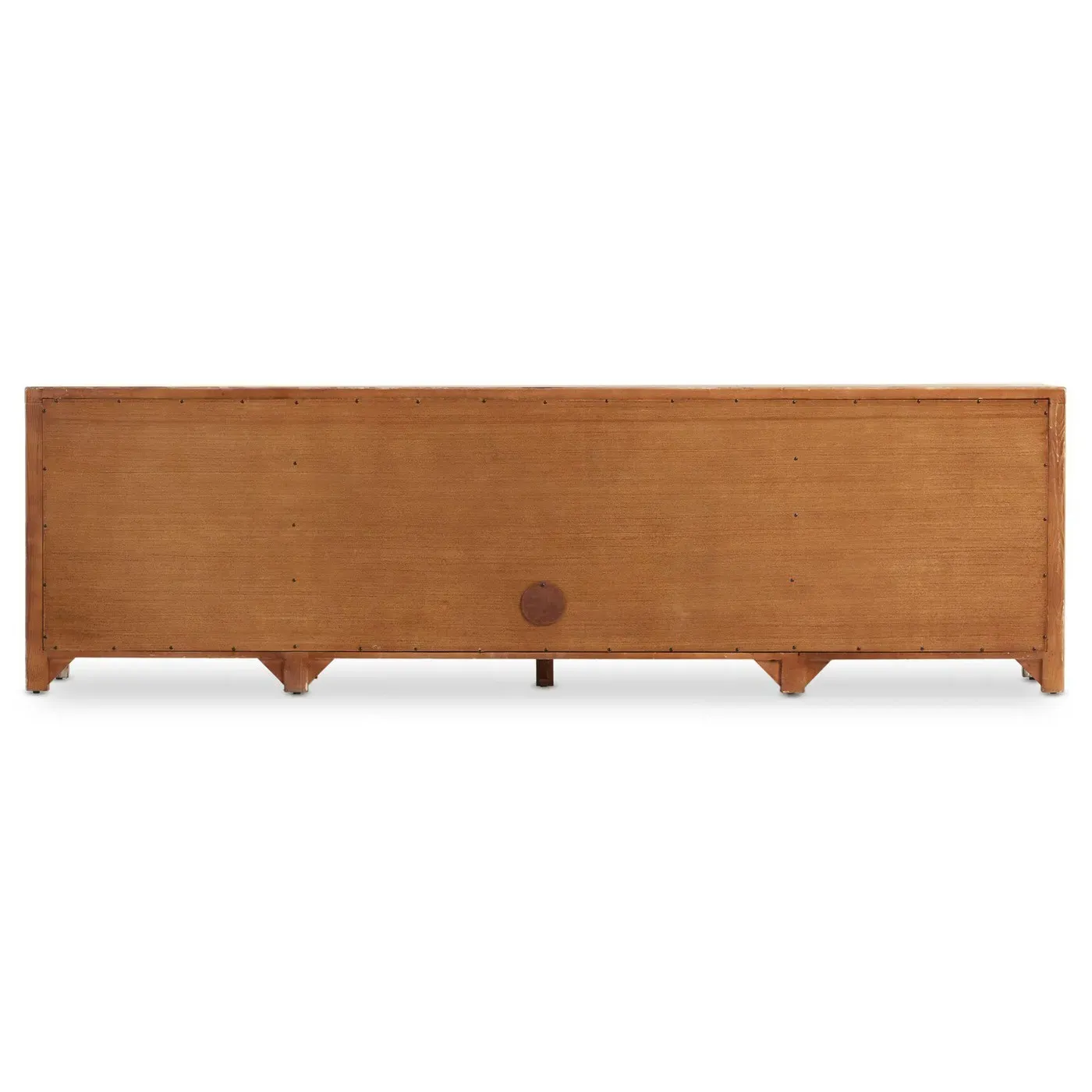 Greta Media Cabinet with Storage - Light Brown, Pine