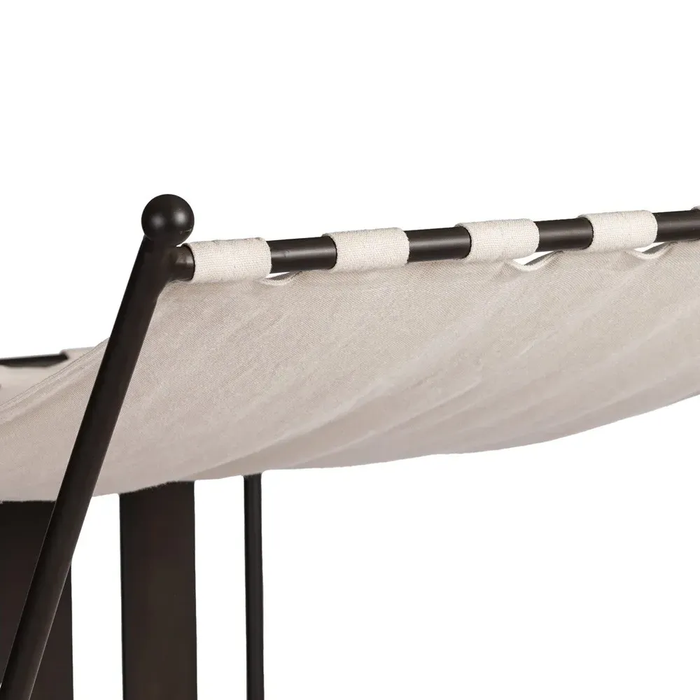 Gretchen Adjustable Outdoor Chaise Lounge - Flax, Aluminum