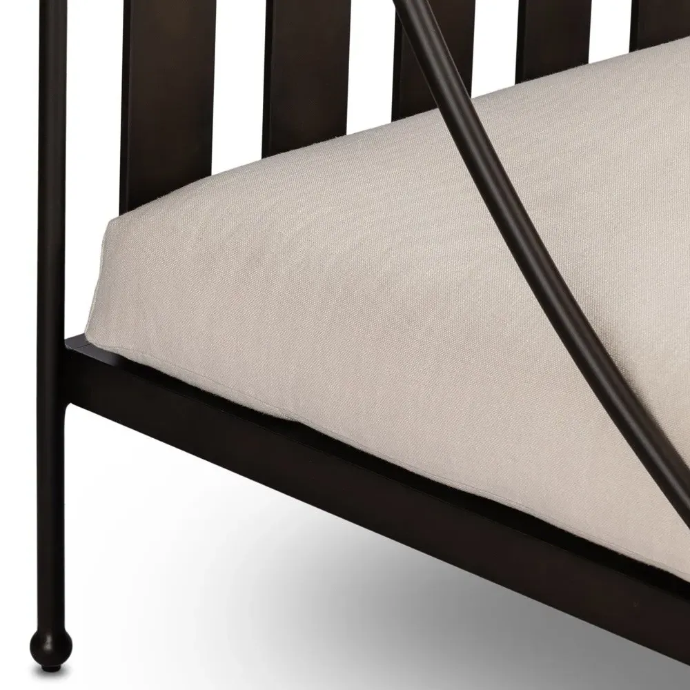 Gretchen Adjustable Outdoor Chaise Lounge - Flax, Aluminum