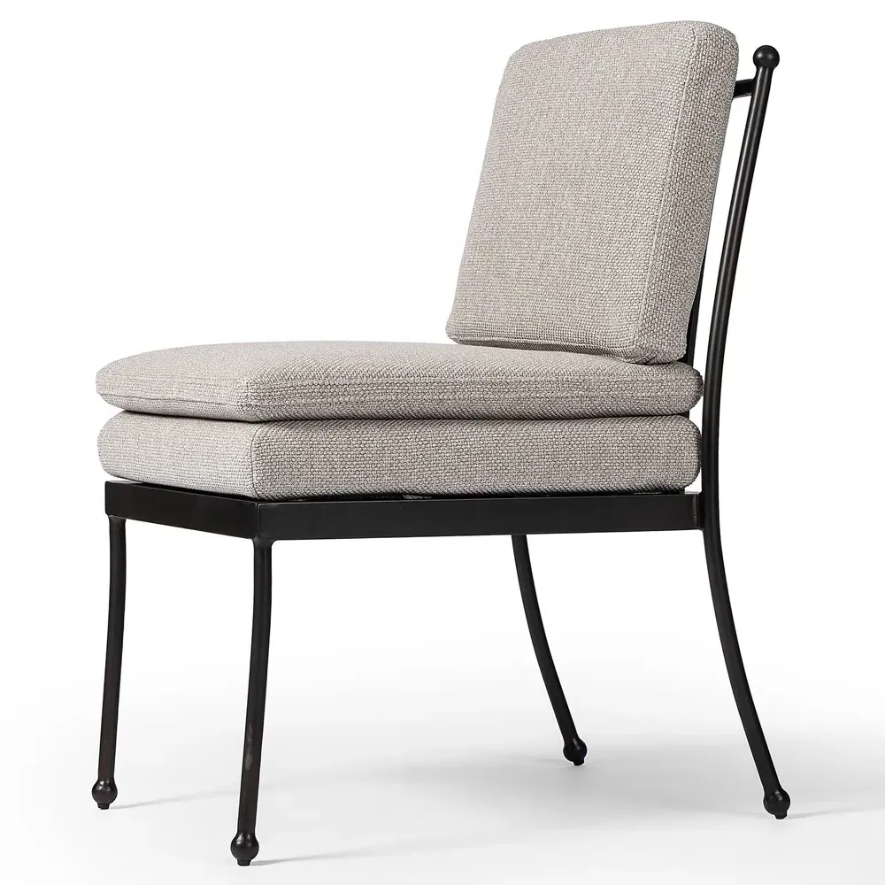 Gretchen Outdoor Dining Chair - Grey, Aluminum