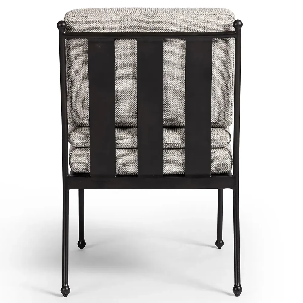 Gretchen Outdoor Dining Chair - Grey, Aluminum