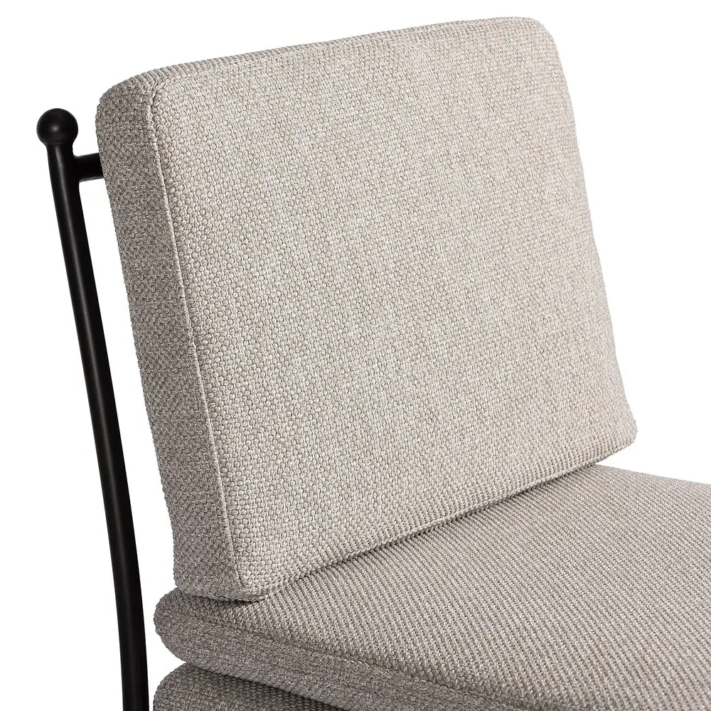 Gretchen Outdoor Dining Chair - Grey, Aluminum