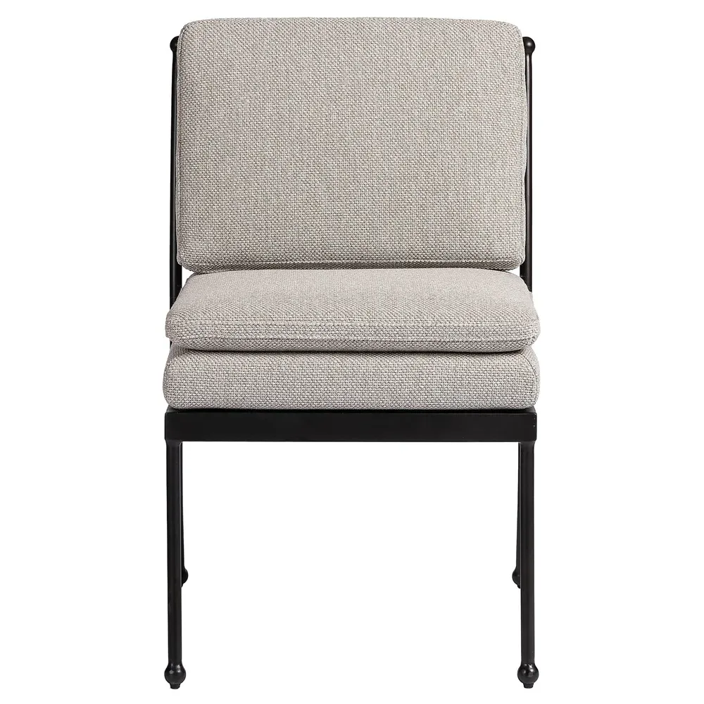 Gretchen Outdoor Dining Chair - Grey, Aluminum