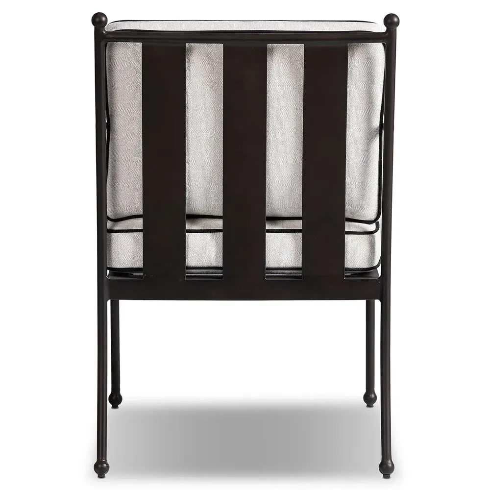 Gretchen Outdoor Dining Chair - White, Aluminum