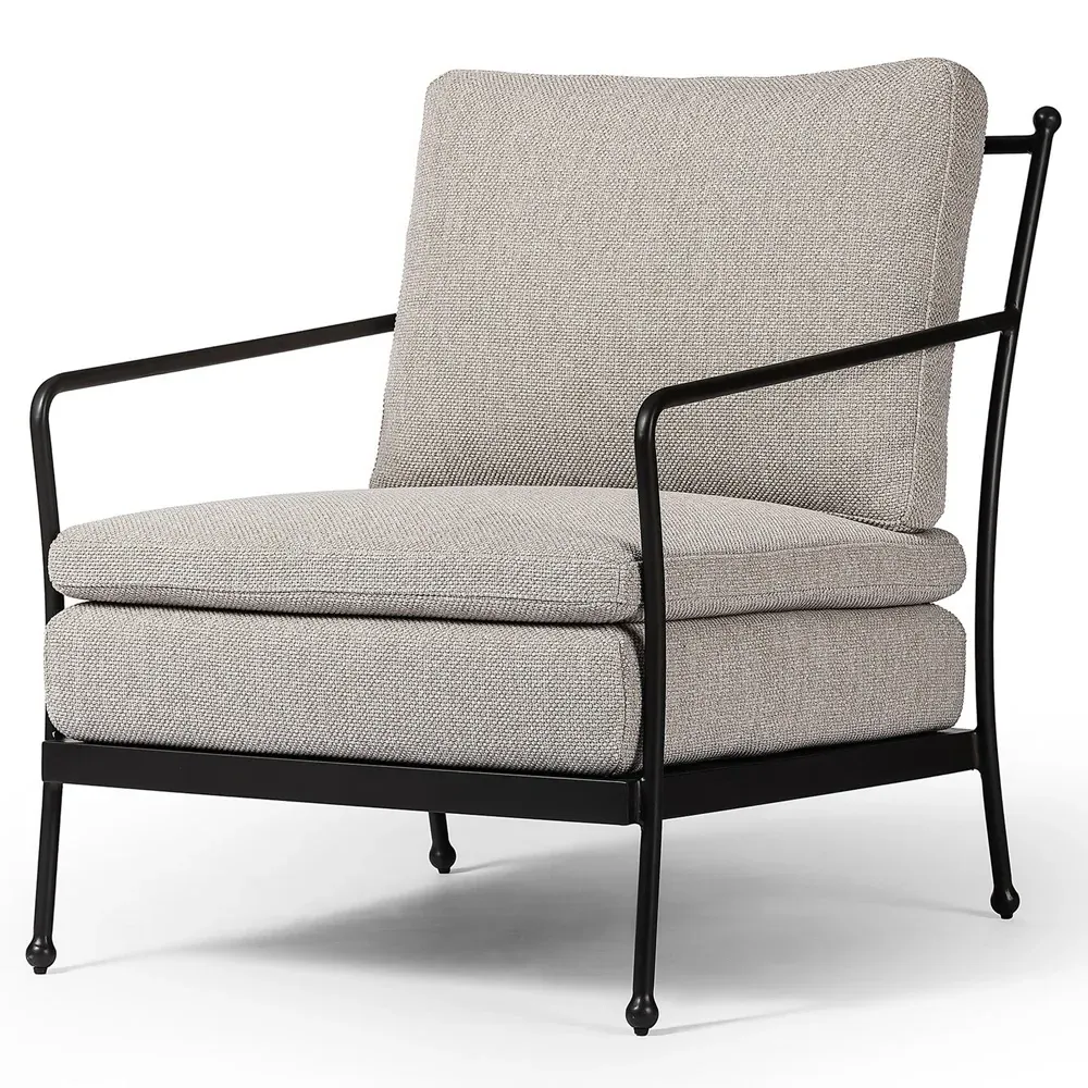 Gretchen Outdoor Lounge Chair - Grey, Aluminum