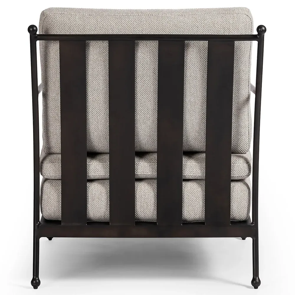 Gretchen Outdoor Lounge Chair - Grey, Aluminum