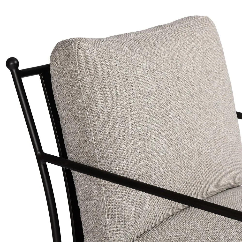 Gretchen Outdoor Lounge Chair - Grey, Aluminum