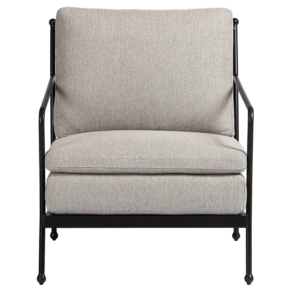 Gretchen Outdoor Lounge Chair - Grey, Aluminum