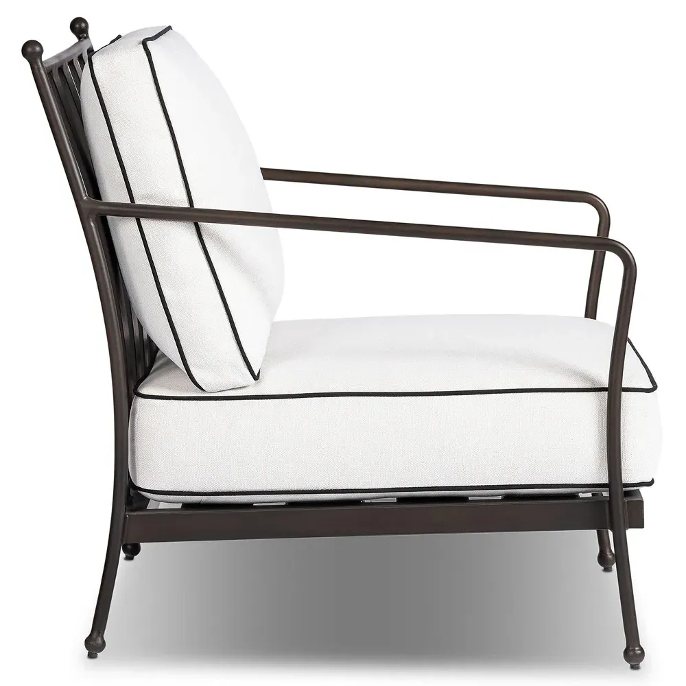 Gretchen Outdoor Lounge Chair - White, Aluminum
